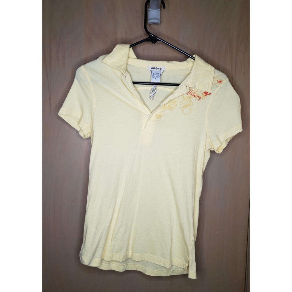 Billabong Yellow Collared Shirt